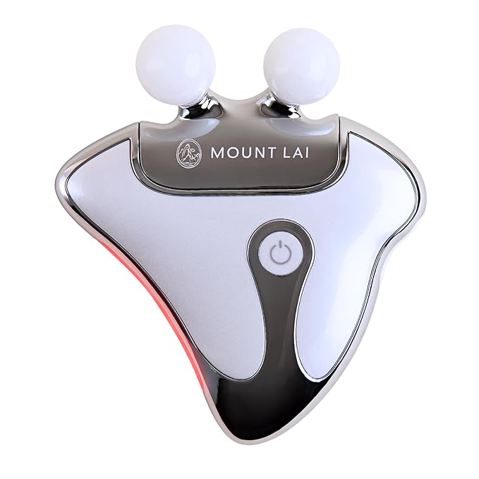 Mount Lai Vitality Qi LED Gua Sha Device, LED Light Therapy for Face, Gua Sha Facial Tools for Firming, Lifting, Sculpting, Anti-Aging, Tension-Melting, Face Lift Device Heat Therapy and Rejuvenation-Velvo Beauty
