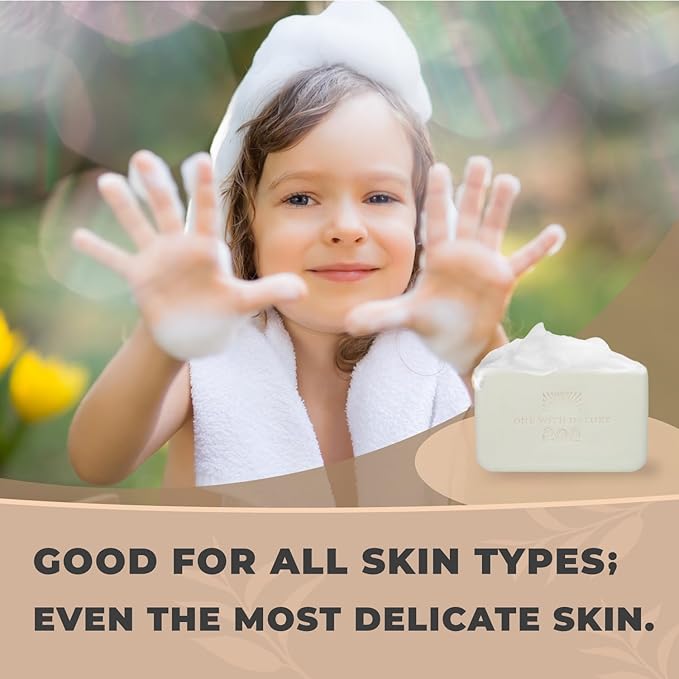 One With Nature Dead Sea Salt Soap 7oz 3-Pack – Purifying and Exfoliating Soap Bar with Dead Sea Minerals for Face & Body, for Men & Women-Velvo Beauty