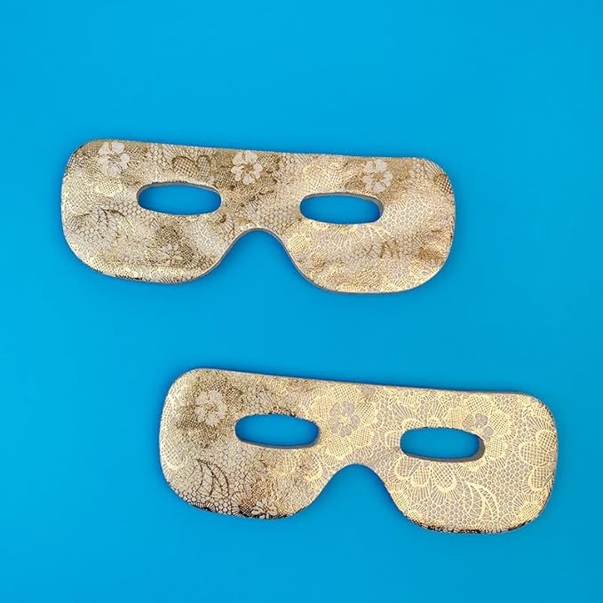 100PCS Gold DIY Eye Mask Under Eye Patches Pre-Cut Nose Paper Film Eye Pad Cooling Eye Patch for Puffy Eyes Spa Skincare-Velvo Beauty