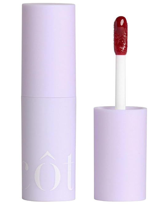 Côte Tempted Peptide Lip Shine – Warm Berry Lip Gloss for Bold Color & Hydration – Vegan, Cruelty-Free, Anti-Aging with Shea Butter & Hyaluronic Acid – Long-Lasting, Smooth, Moisturizing Shine-Velvo Beauty