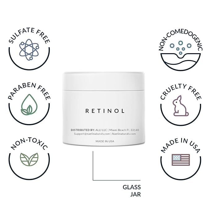 Retinoid Cream - 4.25% Retinol Night Moisturizer for Face & Neck with Collagen, Peptides & Hyaluronic Acid - Anti Aging Wrinkle Cream, Improves Skin Tone & Texture, 3.4 oz-Velvo Beauty