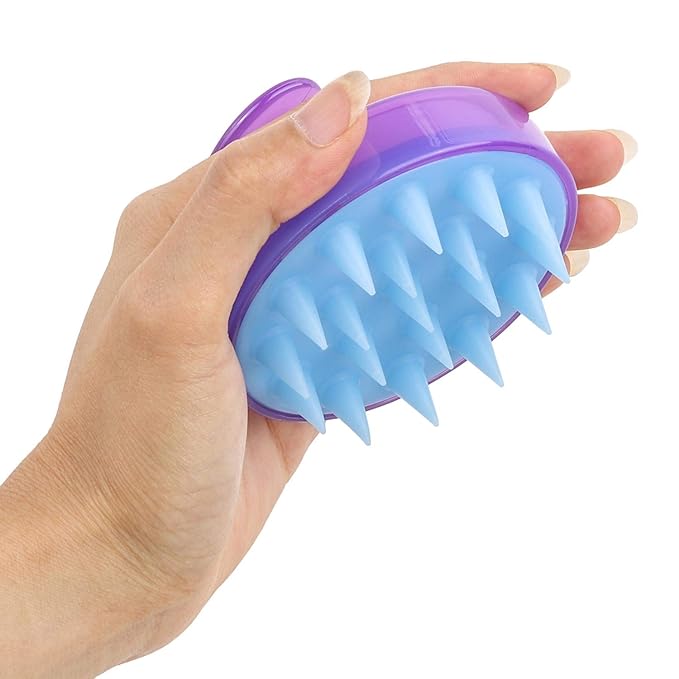 4 Pcs Hair Shampoo Brush Scalp Massager Silicone Scalp Scrubber air Washing Tool for Shower-Velvo Beauty