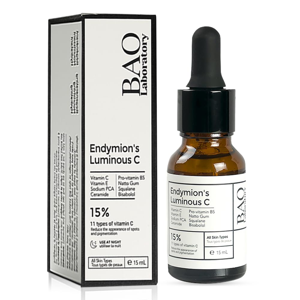 ENDYMION’S LUMINOUS C Face Serum | Bisabolol, Squalane, Vitamin C &E | Multi Vitamin Serum for Brightening, Regenerating And Refreshing Skin| For All Skin Types (15 ML)-Velvo Beauty
