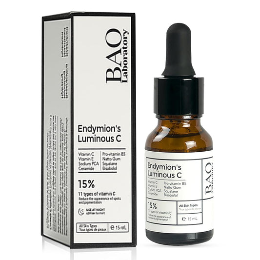 ENDYMION’S LUMINOUS C Face Serum | Bisabolol, Squalane, Vitamin C &E | Multi Vitamin Serum for Brightening, Regenerating And Refreshing Skin| For All Skin Types (15 ML)-Velvo Beauty