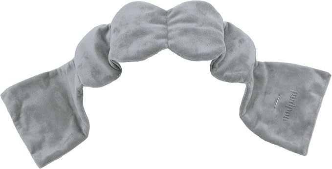 Nodpod Gentle Pressure Sleep Mask | Patented Light Blocking Design for Sleeping, Traveling & Relaxation - Elephant Gray-Velvo Beauty