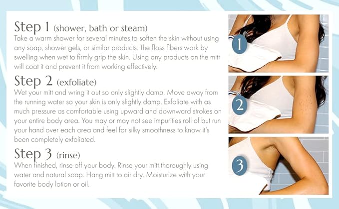 MicrodermaMitt ULTRA Exfoliating Mitt - The Ultimate Deep Exfoliating Body Scrubber Kese Glove – Keratosis Pilaris, Strawberry Skin Treatment, Reduce Ingrown Hair, Turkish Body Scrubber Exfoliator-Velvo Beauty