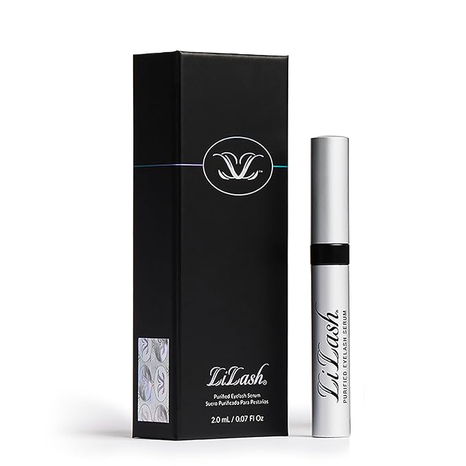 LiLash Purified Eyelash Serum to Grow Longer & Fuller-Looking Lashes - Eyelash Growth Enhancer, Safe for Use with Contacts, Lash Extensions, Sensitive Eyes - Vegan & Cruelty-free (2mL, 90-Day Supply)-Velvo Beauty