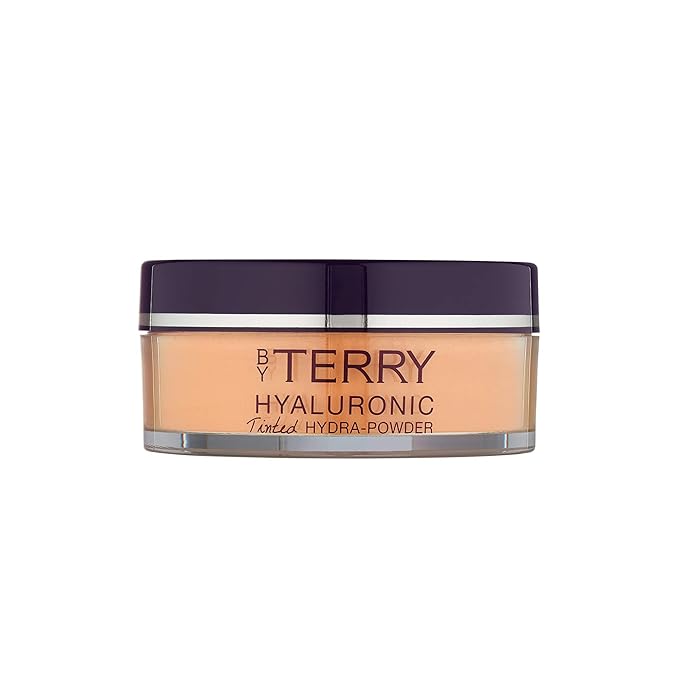 By Terry Hyaluronic Tinted Hydra-Powder, Non-Drying Loose Face Setting Powder, Blur Imperfections & Mattify, Medium Fair, 0.35 oz-Velvo Beauty