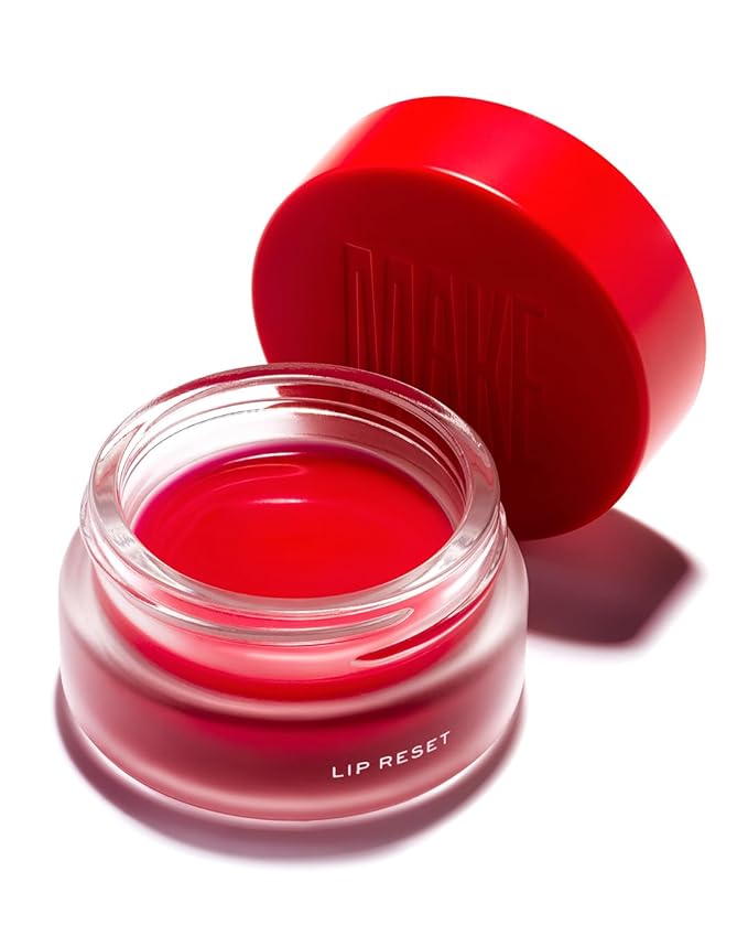 MAKE Beauty Lip Reset Overnight Lip Mask. Nourishing, Hydrating Lip Treatment for Dry, Flaky Lips. Plumps, Softens, and Smooths. Cosmic Cherry Flavor-Velvo Beauty