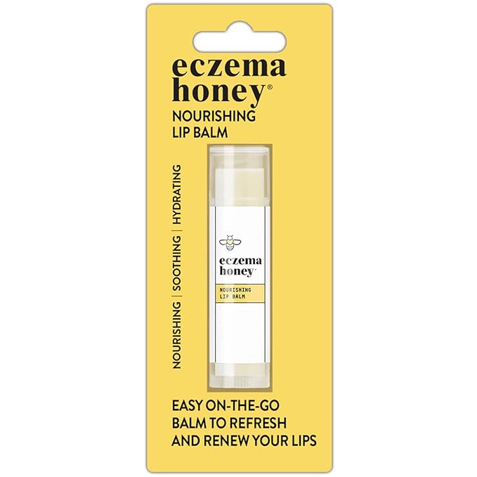 ECZEMA HONEY Nourishing Lip Balm - Organic Chapstick for Sensitive Skin - Daily Lip Moisturizer for Very Dry Lips - Mango Butter & Honey Lip Balm - Natural Lip Care Products (1 Ct)-Velvo Beauty