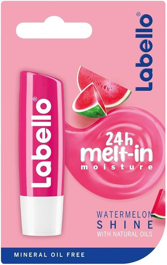 Labello, Watermelon Fruity Shine Lip Balm, 4.8 Gram-Velvo Beauty