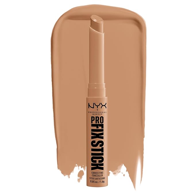 NYX PROFESSIONAL MAKEUP Pro Fix Stick Correcting Concealer, Buildable Medium Coverage Concealer Stick - Nutmeg-Velvo Beauty