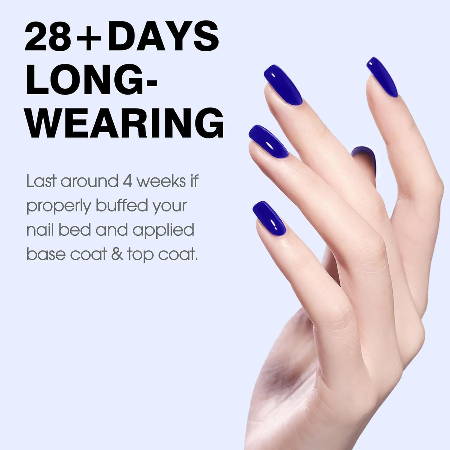 CANNI Royal Blue Gel Nail Polish – Classic Deep Navy Blue UV LED Soak Off High Gloss, Long Lasting Nail Polish Gel for Salon and Home Manicure-Velvo Beauty