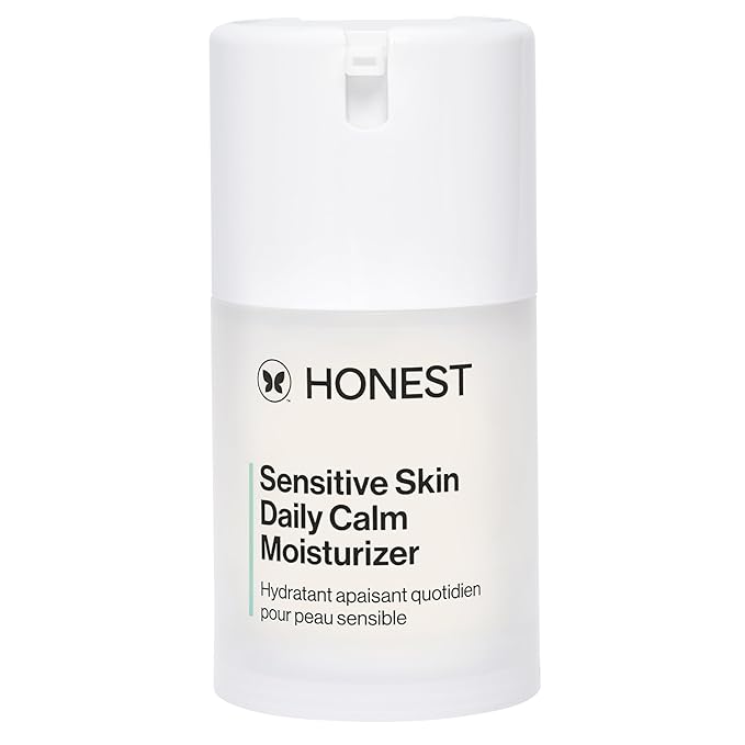 Honest Beauty Sensitive Skin Daily Calm Lightweight Moisturizer | Reduces Redness, Hydrates, + Calms Skin | Hypoallergenic, Fragrance Free, Vegan | 1.7 fl oz-Velvo Beauty