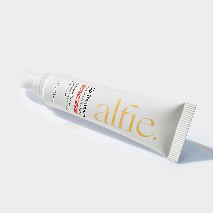 Alfie Hyaluronic Acid Lip Booster -Strawberry Flavor -15ml/0.5 Fl. Oz -Peptide Lip Treatment -Lip Plumper & Filler -Lip Serum & Moisturizer -Lip Volume Hydrating Treatment -Vegan Friendly, Non-Toxic-Velvo Beauty
