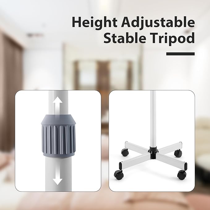 Professional Facial Steamer 2 in1 Steamer for Face 5X LED Magnifying Lamp Facial Steamer for Esthetician Beauty Face Equipment Use at Home or Salon（White）-Velvo Beauty