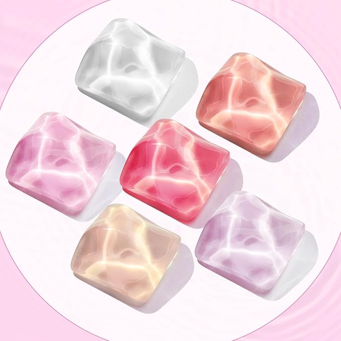 JODSONE 10ml Jelly Gel Nail Polish Set 6 Pale Colours White Pale Red Soft Pink Natural Nude Pale Purple Fresh Pink Purple All Seasons Neutral Soak off LED Lamp Gel Manicure Set for Nail Art-Velvo Beauty