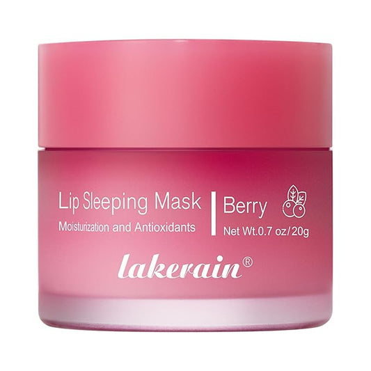 Hydrating Lip Sleeping Mask - Day and Night Repair Lip Balm for Chapped Dry Lips - Reduce Lip Lines, Enhance Lip Color, Hydrate & Plump Lips Care Lip Mask (Berry)-Velvo Beauty