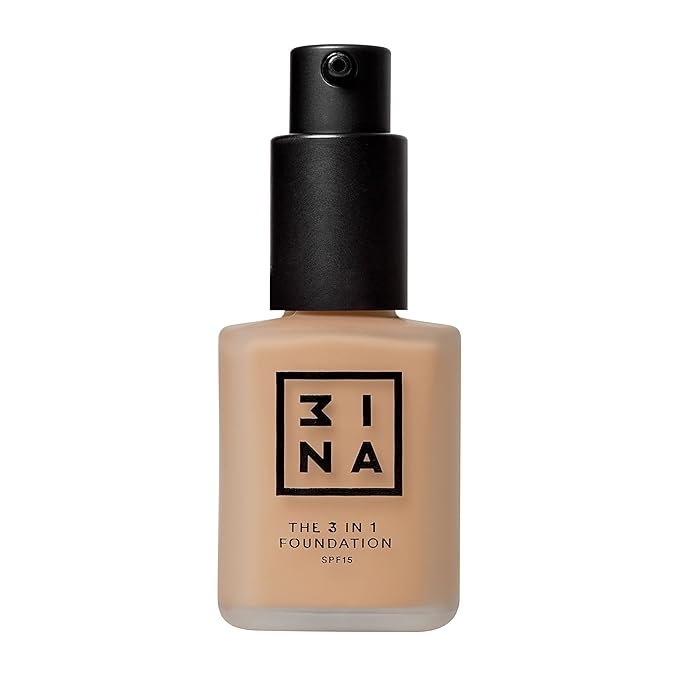 3INA The 3-In-1 Foundation 214 - Vegan Formula - Combination Of Primer, Concealer And Foundation - Medium Coverage - Natural Finish - Perfect For Covering Lines And Blemishes - Long Lasting - 1.01 Oz-Velvo Beauty