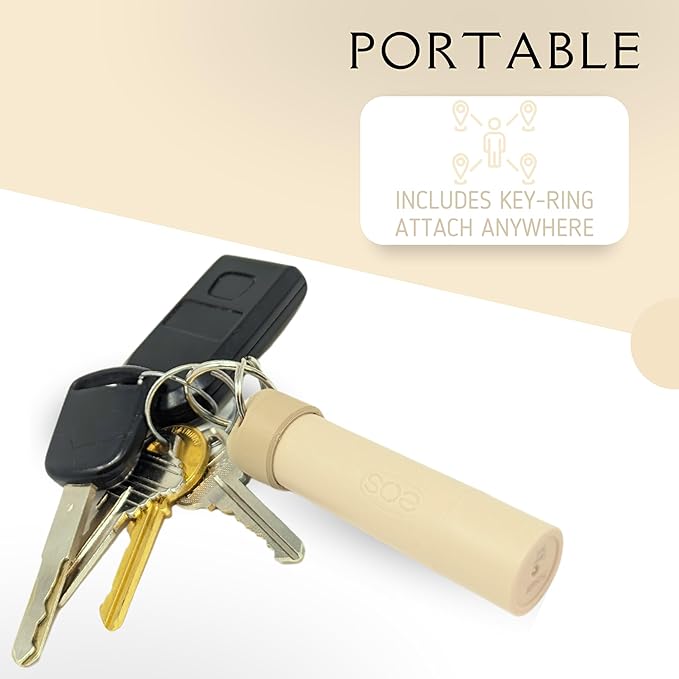 Keychain Holder EOS Lip Balm Stick (Keychain Only) - Travel Size Lip Balm Chapstick - Healing Stick - Made in USA-Velvo Beauty