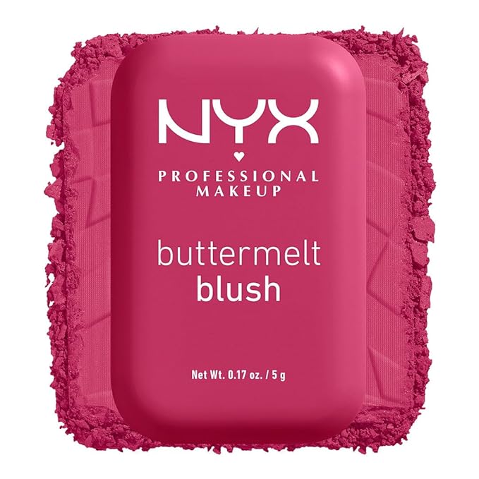 NYX PROFESSIONAL MAKEUP Buttermelt Powder Blush, Fade and Transfer-Resistant Blush, Up to 12HR Make Up Wear, Vegan Formula - Butta Than Before-Velvo Beauty