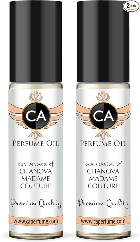 CA Perfume Impression of Chanova Madame Couture For Women Fragrance Body Oil Roll-On 0.3 Fl Oz-X2-Velvo Beauty