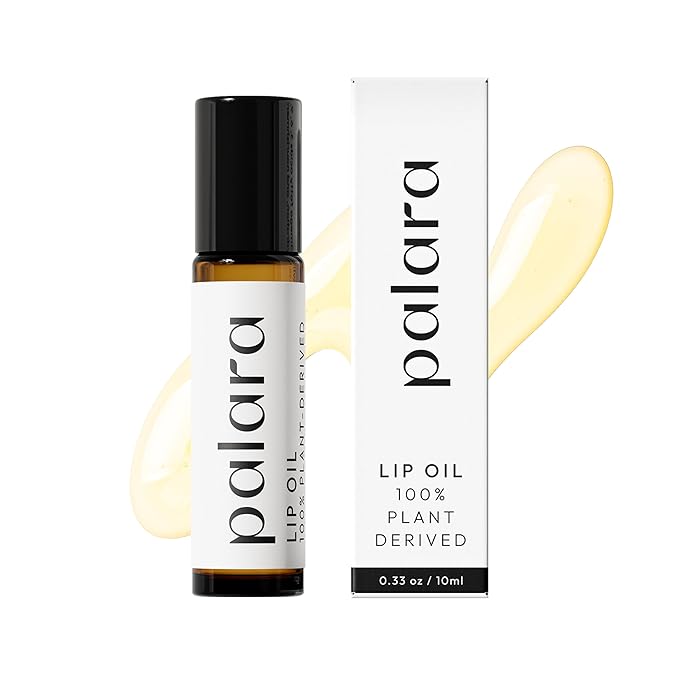 Lip Oil | 100% Plant-Derived & Vegan | Hydrating & Nourishing Lip Care with Squalane | 4-Ingredient Lip Oil Formula for Dry Lips | Lip Moisturizer Rich in Antioxidants and Vitamins | 0.33 oz-Velvo Beauty