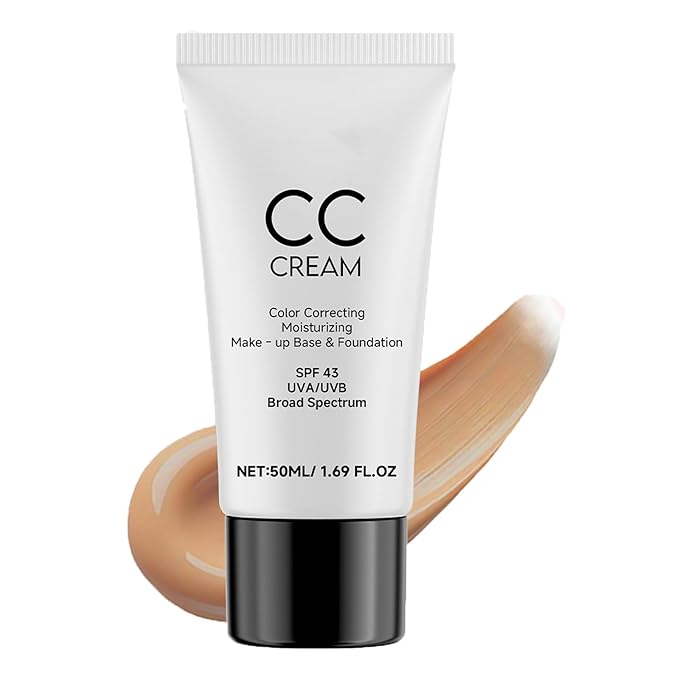 Cc Cream For Older Women,CC Cream Skin Tone Adjusting for Mature Skin, Anti-Aging Sunscreen Foundatio with Moisturizer, Full Coverage, Lightweight-Velvo Beauty