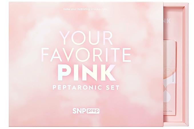 SNP PREP Skincare Set | 4-in-1 Korean Skin Care Set | Peptaronic Complete Skin Care Set | Includes Facial Toner, Cream, Face Serum, and Ampoule Sheet Face Masks | Skin Care Gift Set | 10 Sheets-Velvo Beauty