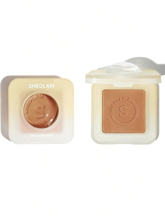 SHEGLAM Sunside Bronzer Powder Contour Long Wear Evenly Pigmented Neutral Warm Tone Sculpting Natural Matte Contour & Bronzer Face Makeup-Midsummer-Velvo Beauty