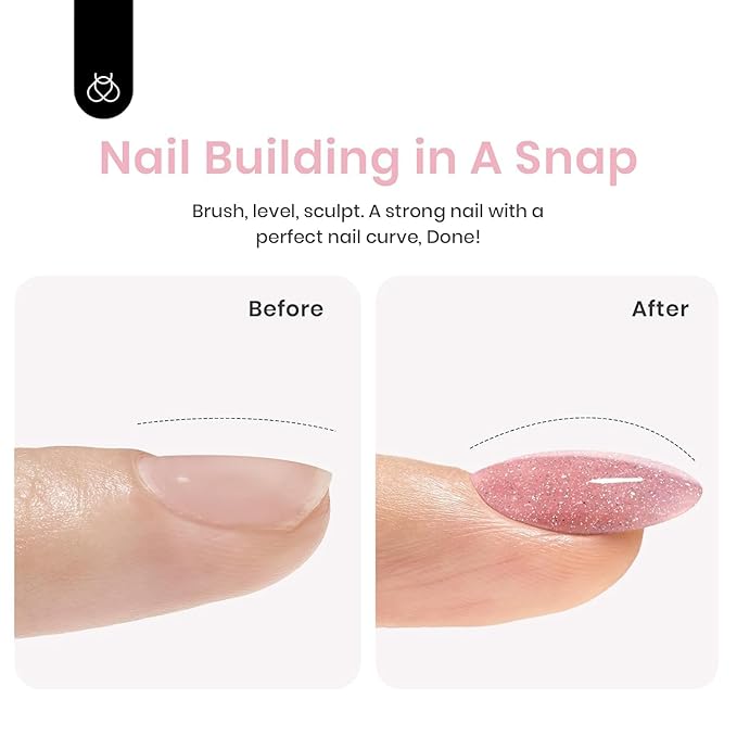 Beetles Builder Gel for Nails 7 in 1 Builder Nail Gel Color Nude Brown for Nails Extension & Building Apex Strengthen Thin Nails DIY Salon at Home Nail Art Base Gel Needed Gift for Women-Velvo Beauty