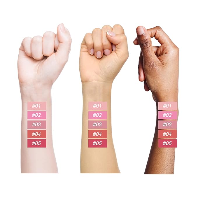 MEICOLY Matte Dewy Liquid Blush,Super Natural Cream Blush Stick for Cheeks,Silky Smooth Soft Pinch Long-Lasting Waterproof and Sweat proof Blush Makeup,Cruelty-Free,04 Joy,Orange Red-Velvo Beauty