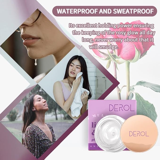 Moisturizing Blush Rouge Color Changing Blusher for Cheeks and Lips Balm Multi Use Cream Liquid Waterproof Gel for Cheeks & Lips Gloss Glossy Shiny Finish Makeup-Velvo Beauty