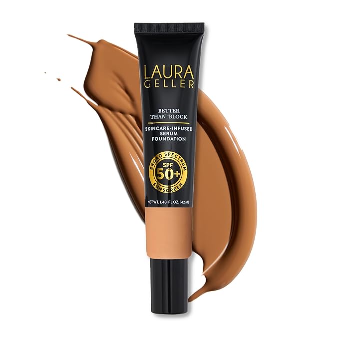 LAURA GELLER NEW YORK Better Than ‘Block Skincare-Infused Serum Foundation with Broad Spectrum SPF 50+, Sand-Velvo Beauty
