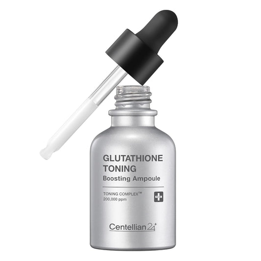 Centellian 24 Glutathione Toning Boosting Ampoule - Illuminated & Even Skin Tone. Glutathione Complex 200,000 ppm, Niacinamide & Vitamins (1.01 fl oz) by Dongkook Pharmaceutical-Velvo Beauty