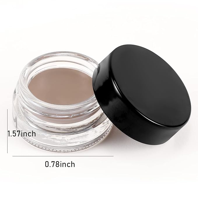 Boobeen Eyebrow Pomade Cream, Waterproof Brow Pomade Gel High Pigmented Long-lasting for Natural Eyebrow Makeup, Suitable for Everyone-Velvo Beauty