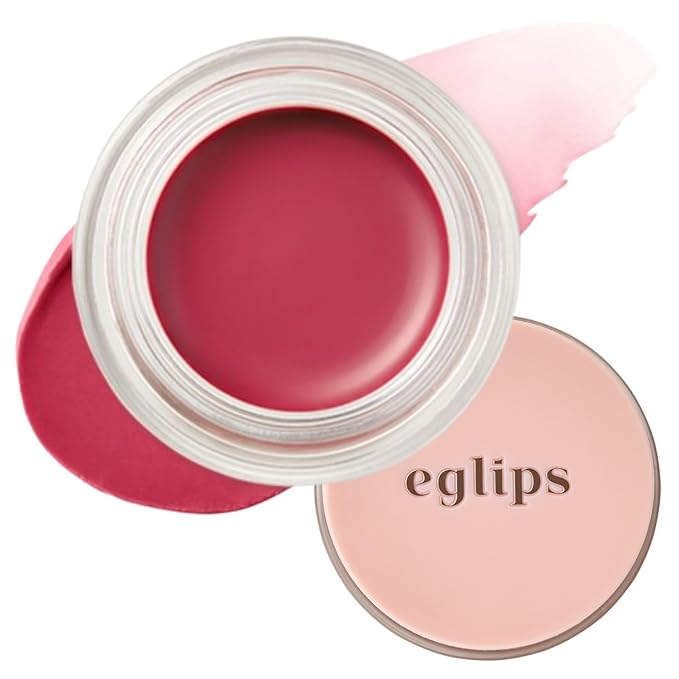 EGLIPS Lip & Cheek Glow Balm - Multi-Use Tinted Melting Balm Blush for Lips & Cheeks Builable and Blendable Texture (06 GLACIER, 0.18 oz)-Velvo Beauty