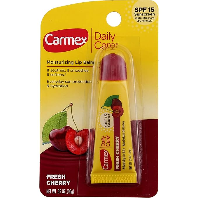Carmex Click-Stick Moisturizing Lip Balm SPF 15 Cherry 0.15 oz (Pack of 2)-Velvo Beauty