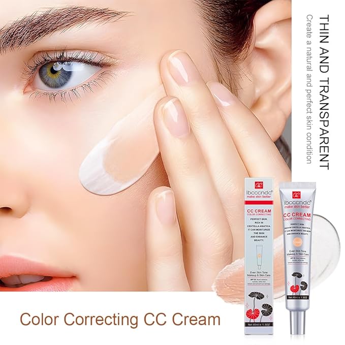 Color Correcting CC Cream with SPF 25, Coverage Lightweight Foundation, Hydrating Serum, Even Skin Tone Makeup and Skin Care, Boost Radiance, Refine Skin Texture, Avoid Sun Damage (LightLight, 1PCS)-Velvo Beauty