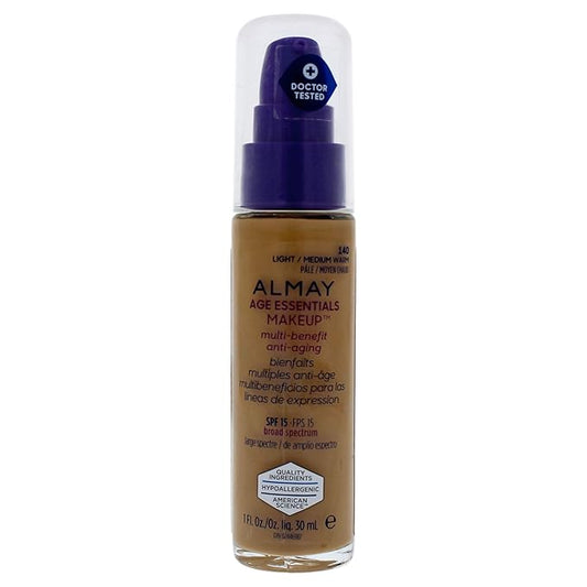 Almay Age Essentials Makeup, Light/Medium Warm-Velvo Beauty