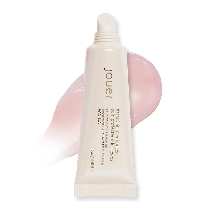 Jouer Essential Vegan Lip Enhancer - Plumping Gloss and Conditioner With Jojoba Seed Oil and Maxi Lip Formula for Fullness - Vanilla (15ml)-Velvo Beauty