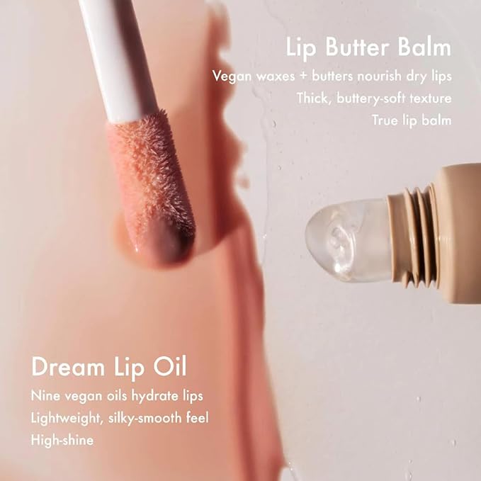Summer Fridays Dream Lip Oil - Tinted Lip Oil with Moisturizing Sheer Coverage, High-Shine and Deep Hydration - Non-Sticky Formula for Long-Lasting Softness - Bare Sand (0.15 Oz)-Velvo Beauty