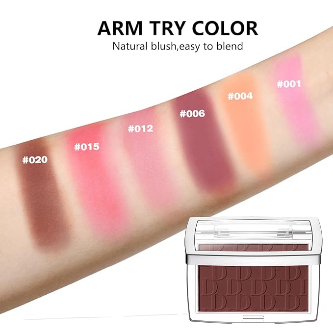 Embossed Blush, Palette Pink Dark Powder Blush Palette-Velvo Beauty