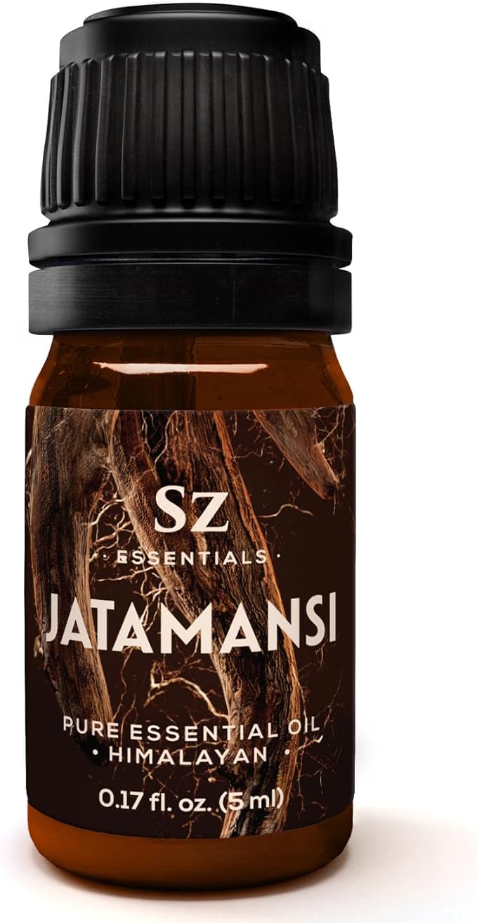 Jatamansi Essential Oil aka Spikenard - 100% Pure & Undiluted - Extracted from Nardostachys Jatamansi - Strong & Powerful Scent with Earthy Overtones - Therapeutic Grade - 0.17oz-Velvo Beauty
