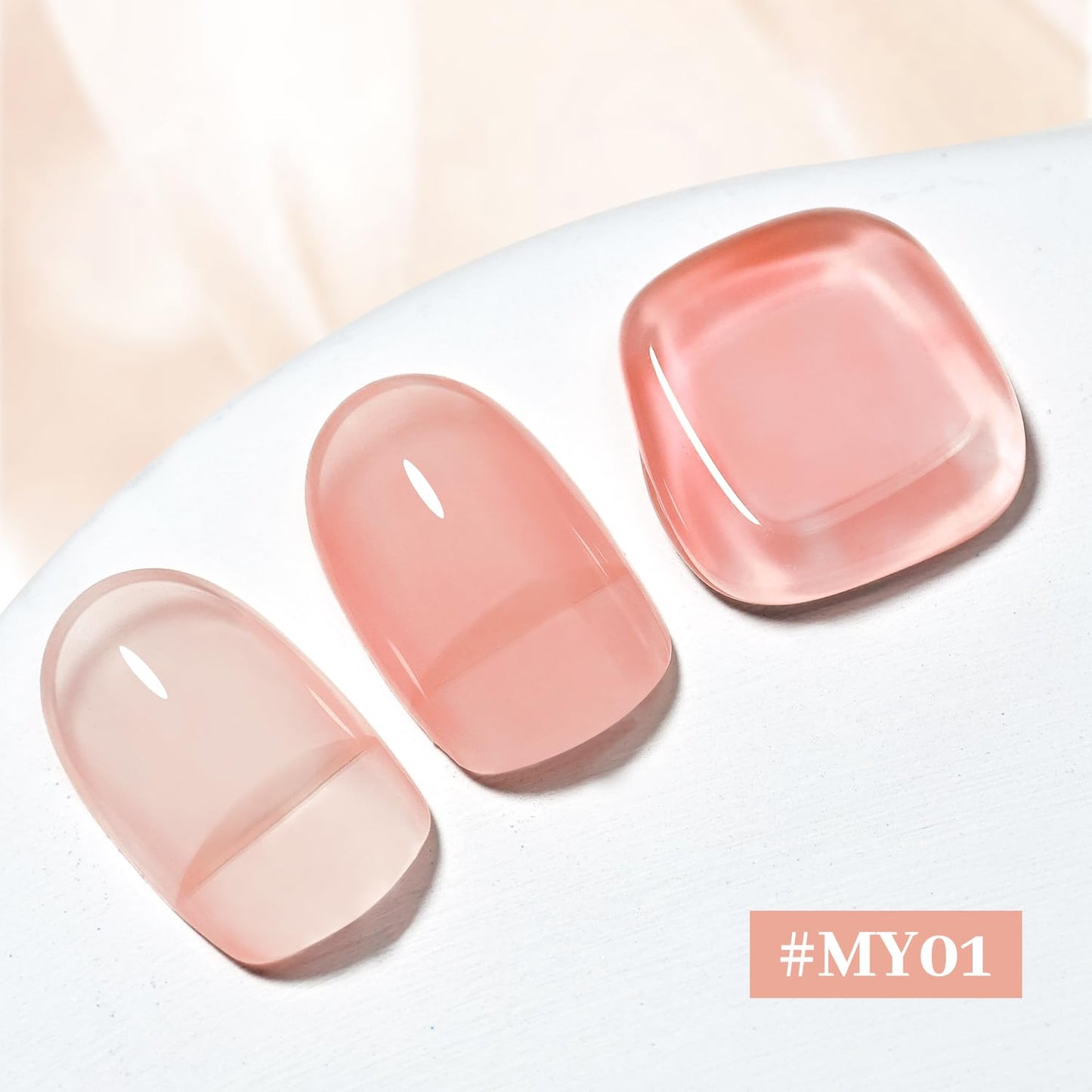 16.5ml Jelly Nude Pink Nail Polish Large Volume Quick Dry Nail Polish, Long Lasting Shine, Fingernail Toenail Nail Art DIY Home Travel Nail Art Gift-Velvo Beauty
