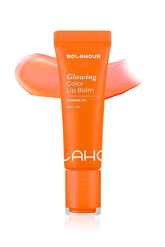 Glowing Color Lip Balm 0.35 Oz| Hydrating Lip Balm Lip Gloss for Girls | Vegan Lip Balm & Lip Plumping Gloss | Lip Glowy Balm & Lip Care for Dry Lips | Moisturizing Lip Balm Summer Fig-Velvo Beauty