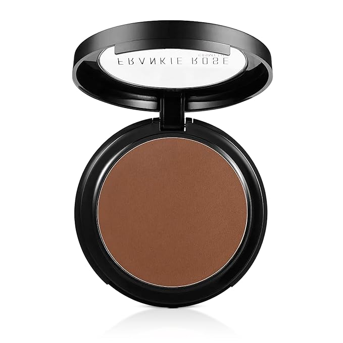 Frankie Rose Cosmetics Powder Foundation – Full Coverage Face Powder For Pores & Imperfections, Evens Out Skin Tone & Shine-Control | 58 Grams (Espresso)-Velvo Beauty