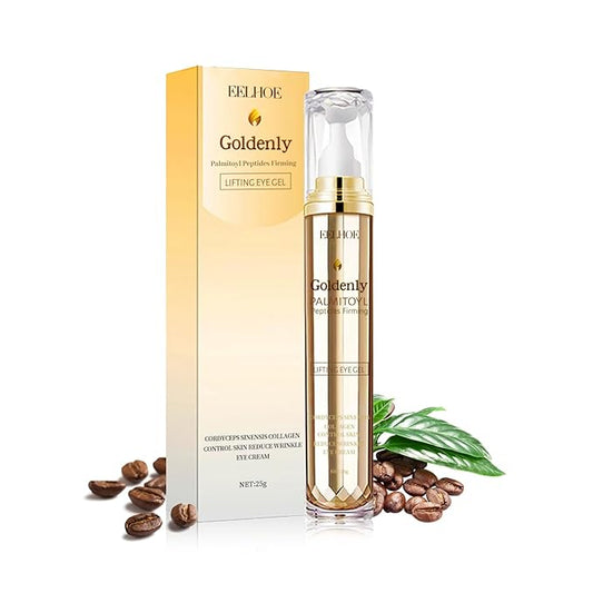 Caffeine Eye Serum Anti Aging, Eye Serum for Dark Circles and Puffiness, Retinol Eye Cream with 360°Massage Ball, Reduce Eye Wrinkles and Fine Lines-Velvo Beauty