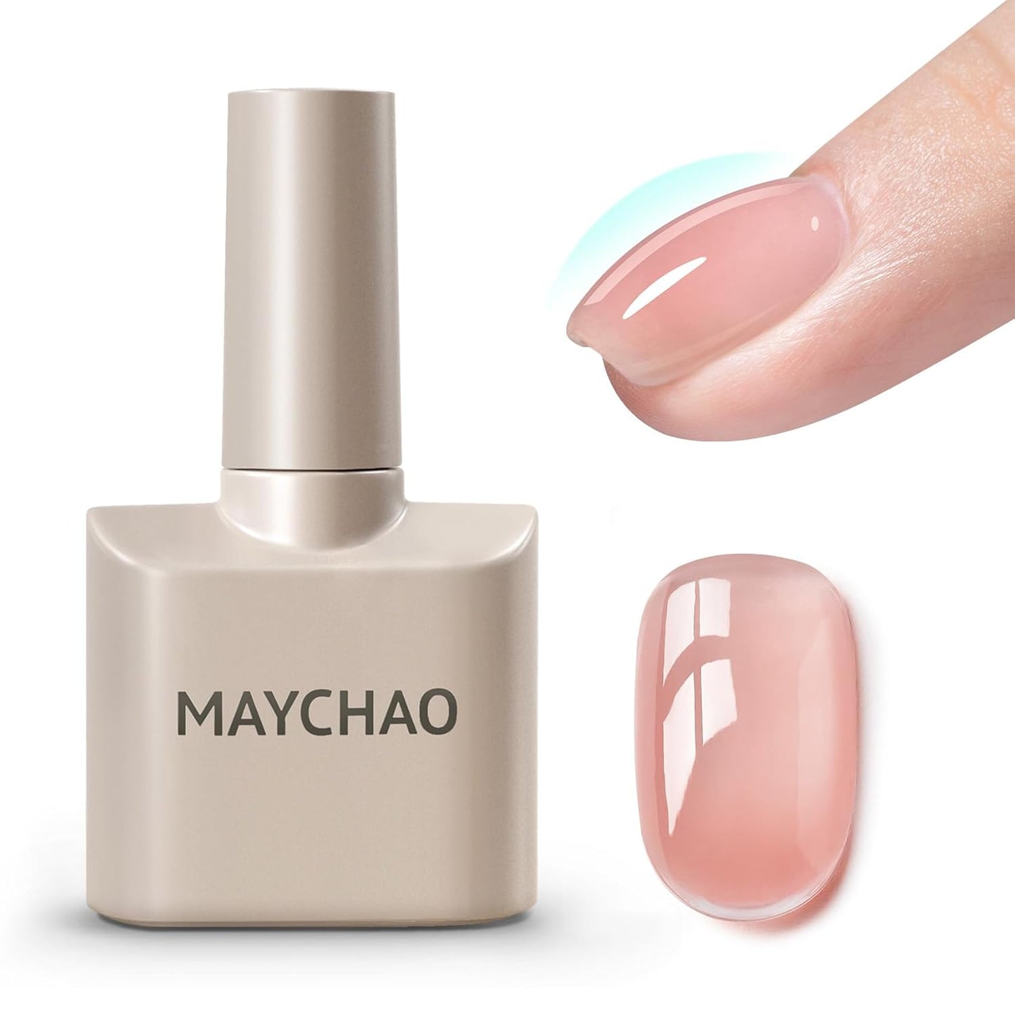MAYCHAO Mauve Builder Gel for Nails, 15ml Nail Strengthener in a Bottle, Nail Extension Hard Gel, Soak Off Long Lasting UV Light Cure-Velvo Beauty