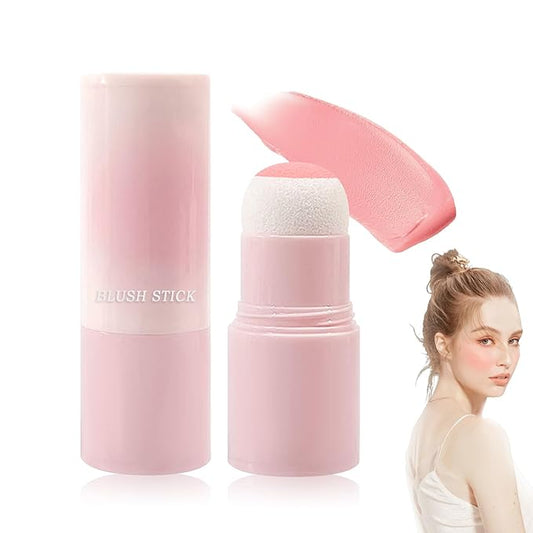 Matte Contour Blush Stick for Cheeks and Face - Buildable Shimmer Facial Blusher Shades - Blendable Cosmetic Makeup 03-Velvo Beauty